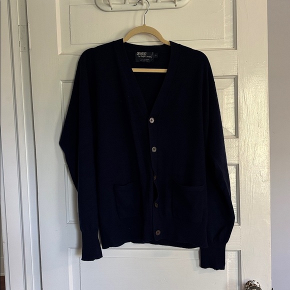 Polo by Ralph Lauren Navy Cashmere Sweater - Picture 1 of 5
